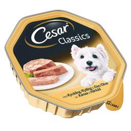 Cesar Classic Paté för Hunden med Kyckling & Nötkött 150g